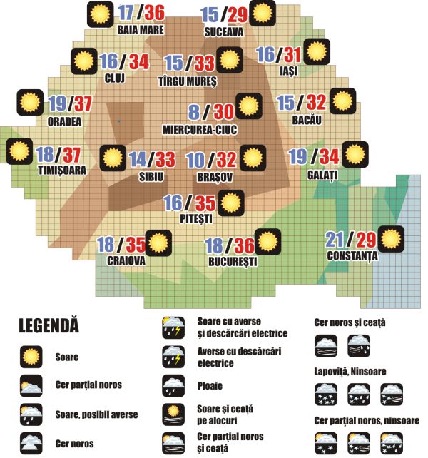 Prognoza meteo (15.08. - 16.08.2025)